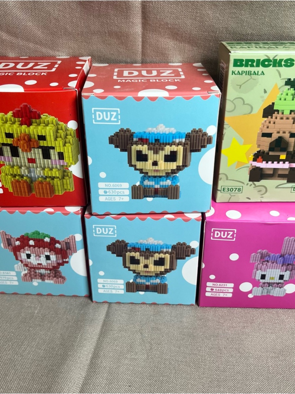 6 Cartoon Animal Building Block Toy - Kids Construction Set
